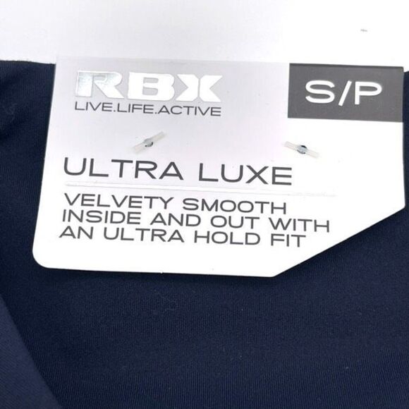 NWT RBX Active Leggings Women's Small Blue Capri Flat Front Stretch High-Rise - Picture 11 of 14